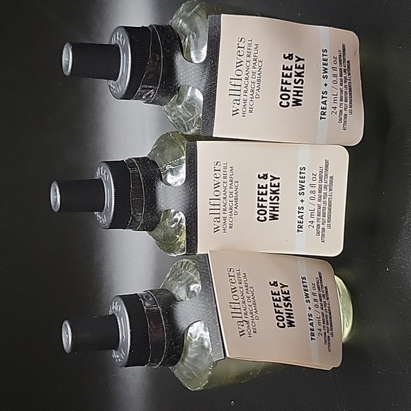 Bath & Body Works Other - 3pc White Barn Coffee & Whiskey Wallflowers Fragrance Refills - NEW!!!